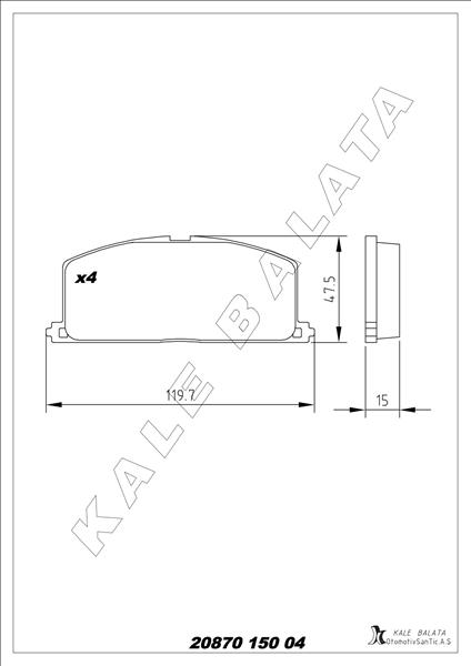 Balata Ön Camry-carina 13"- Corolla-corona-celica ...