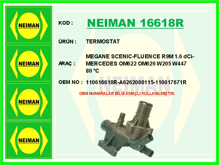 TERMOSTAT (KOMPLE) VIVARO B 16>MGN IV 16> 1.6 DCI
