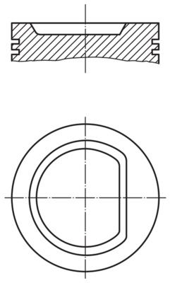 (X) Motor Piston+segman 406-605-806 2.0 T (91-04) ...