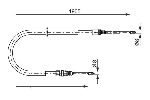 EL FREN TELİ P207 06=> (1905 MM)