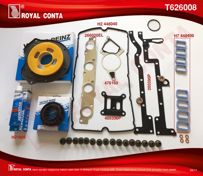 Motor Takım Conta (Reinz Keçe+subap Las+skc'siz) B...