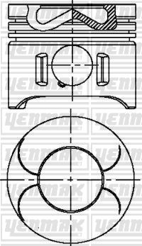 MOTOR PİSTON+SEGMAN STD C200 CDI-E220 CD-E200 CDI-SPRINTER 213-313-413 CDI-C220 CDI-C270 CDI