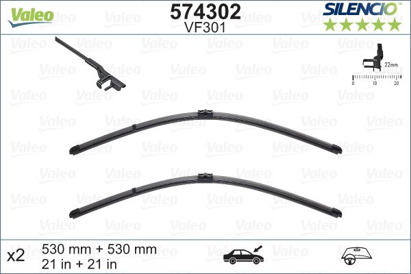 Valeo Silencio X-trm Flat Blade