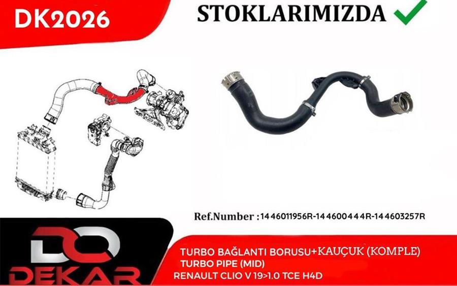 Turbo Bağlanti Borusu +Kauçuk
