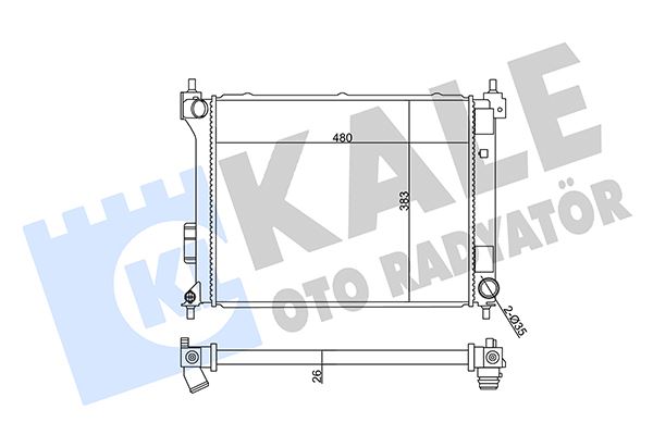 RADYATÖR HYUNDAI i20 1.4 DIZEL 08-15