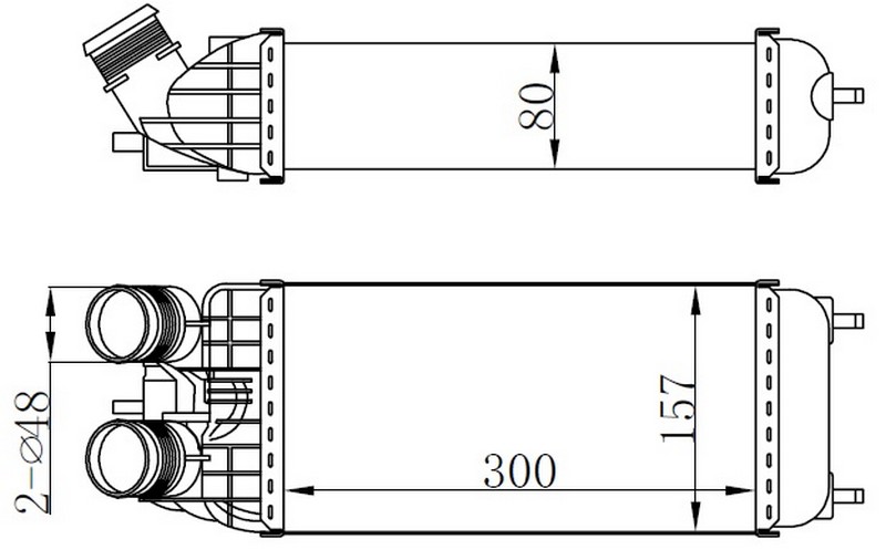 Turbo Radyatörü (Intercooler) 2008-208-301-C3-C4-D...