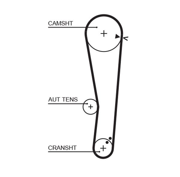 TRİGER KAYIŞI (EKSANTRİK KAYIŞI) HYUNDAI ACCENT 1.3L G4EA enjeksiyonlu 01-05 / GETZ 1.3L G4EA 02-06 (110x220)