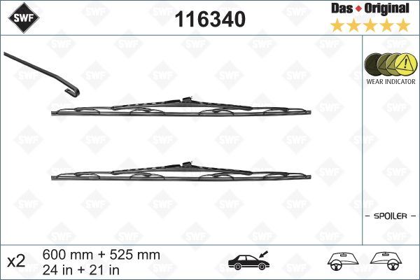 Silecek (Swf) 60+52.5cm Spoilerli Lgn Ii-vivaro