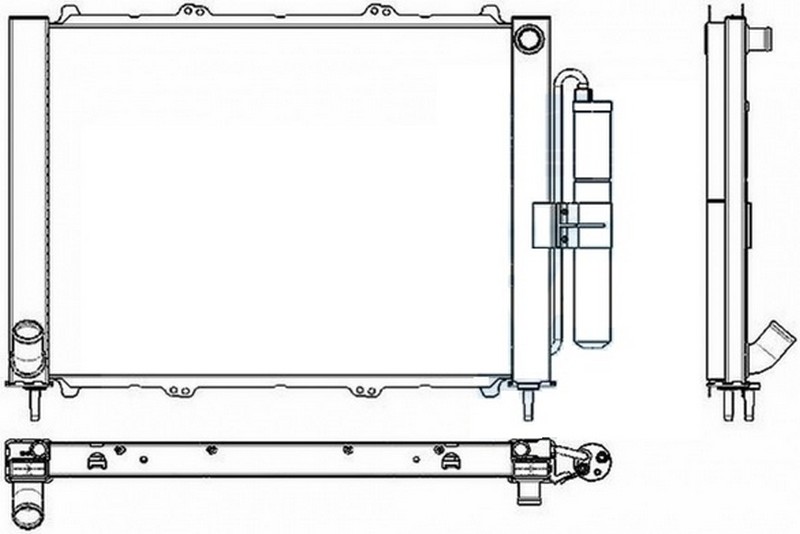 Radyatör+kondenser Kng 1.9 Dci 03=> (Mek+ac)