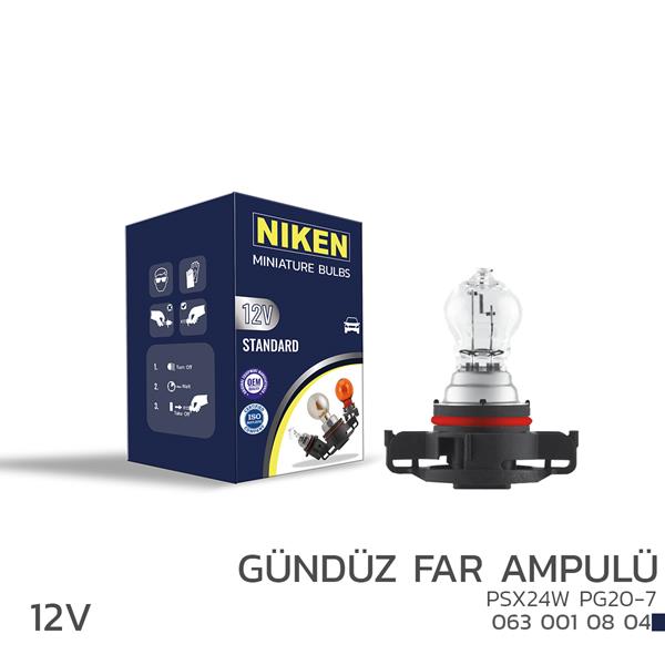 Niken 12V PSX24W Gündüz Far Ampulü (PG20-7) 10LU'> Niken 12V PSX24W Gündüz Far Ampulü (PG20-7) 10LU