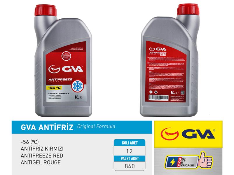 Antifriz 1 Lt -56 C Kırmızı Long Life (Koli 12 Ad) ...