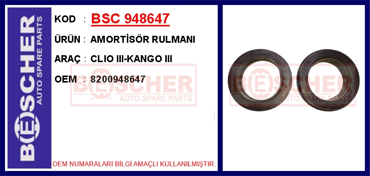 Amortisör Rulmanı