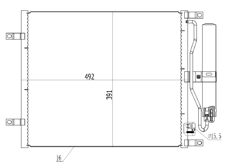 KLİMA RADYATÖRÜ (KONDENSER) NISSAN MICRA 1,5L K9K dCi K12 03-10