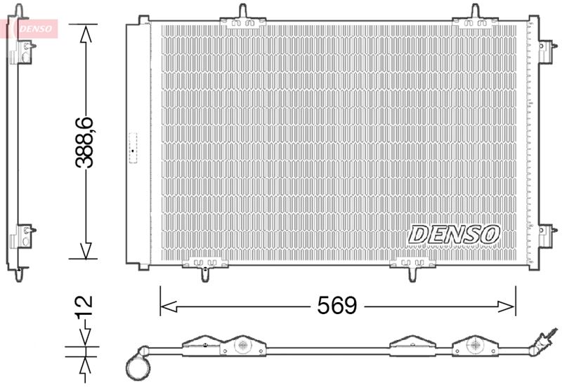 Klima Radyatörü (Kondenseri) P301-CITROEN C-elysee...