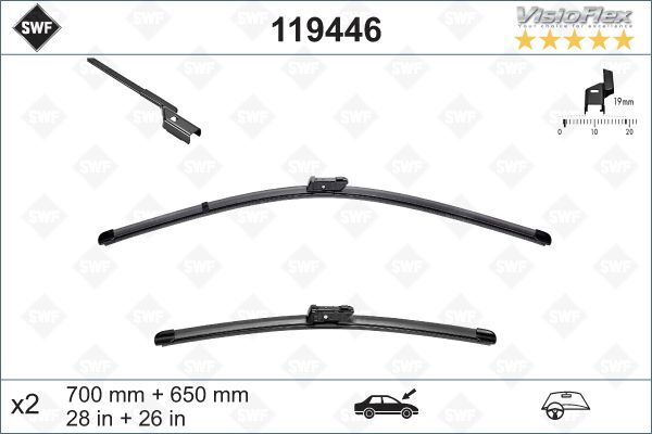 Swf Visioflex Flat Blade