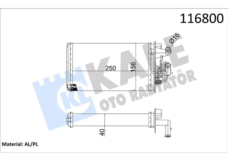 Kalorifer Radyatörü Tmpr 1.6-2.0 Musluksuz