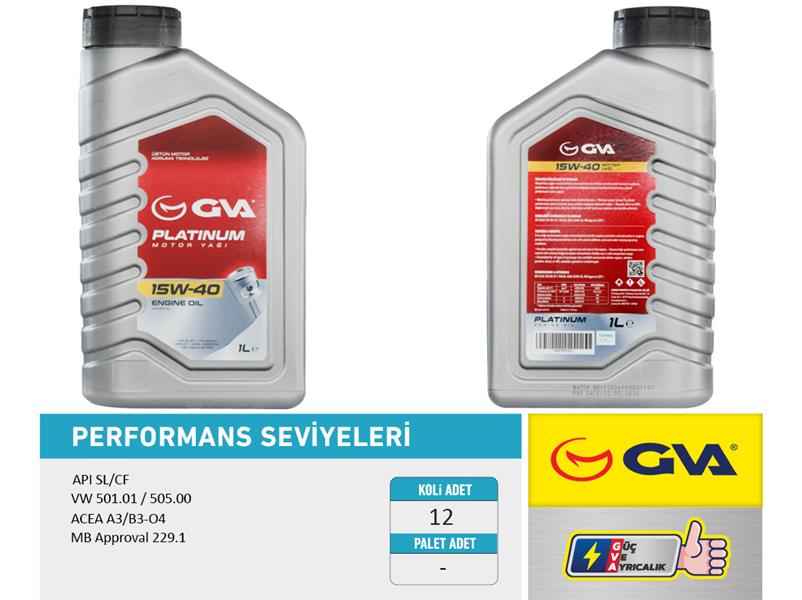 Motor Yağı 15W40 1 Lt Platinum Mineral Api Sl/cf