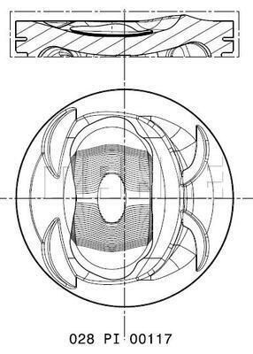 (028PI00117002) Piston+segman