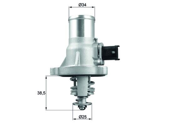 Termostat (105C) Metal Gövdeli Müşürlü