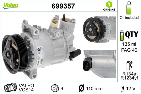 KLİMA KOMPRESÖRÜ A3 03> ALTEA-CADDY III -TOLEDO-OCTAVIA 04> LEON-PASSAT 05> JETTA III-IV-GOLF V-