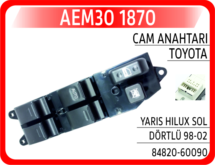 CAM ACMA ANAHATARI HILUX 2.4 - YARIS 99-06 DORTLU