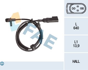 Arka Abs Sensörü (Sag-sol) Connect 1.8TDCI 02>1...