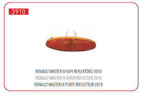 ÇAMURLUK SİNYALİ RENAULT MASTER III 10> OPEL MOVANO B 10> (KAPI REFLEKTÖRÜ)