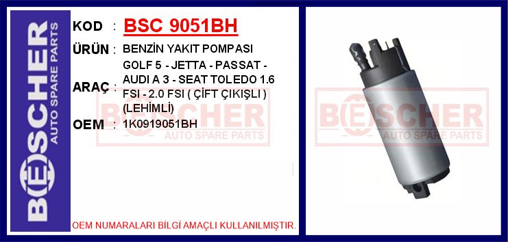 Benzin Yakıt Pompası
