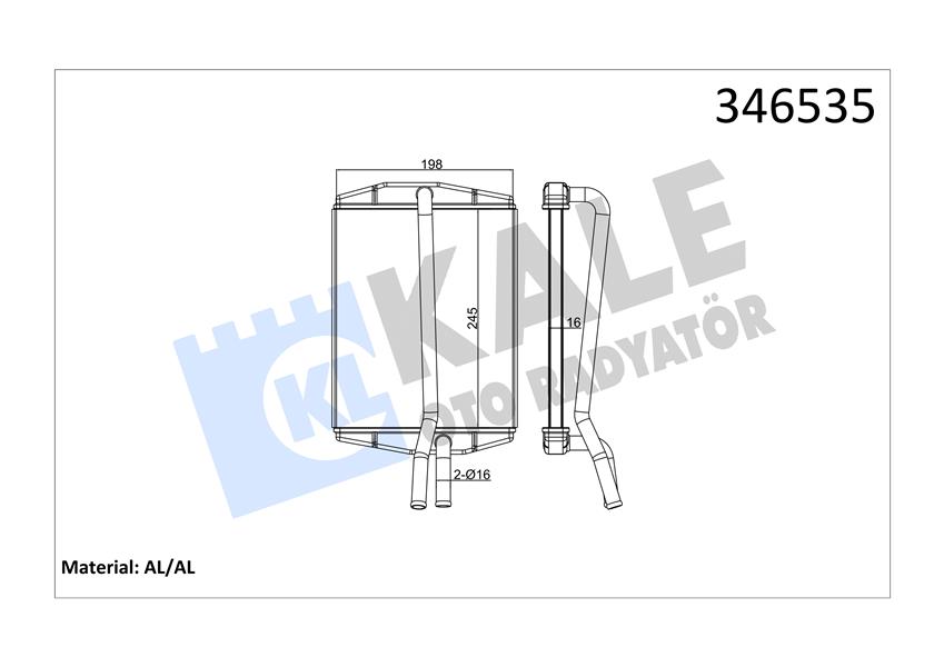 KALORİFER RADYATÖRÜ FORD FİESTA-KA 96>