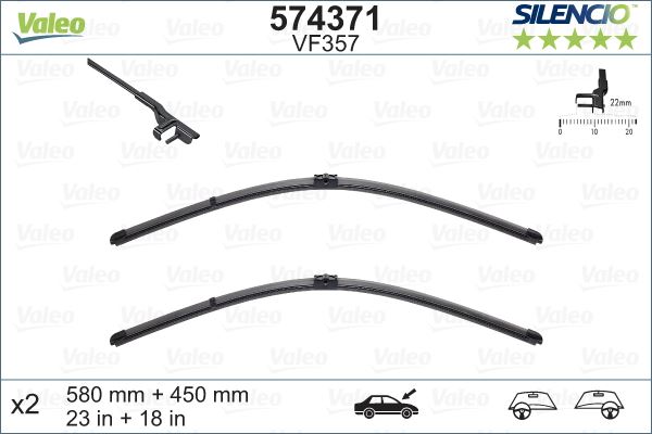 Valeo Silencio X-trm Flat Blade