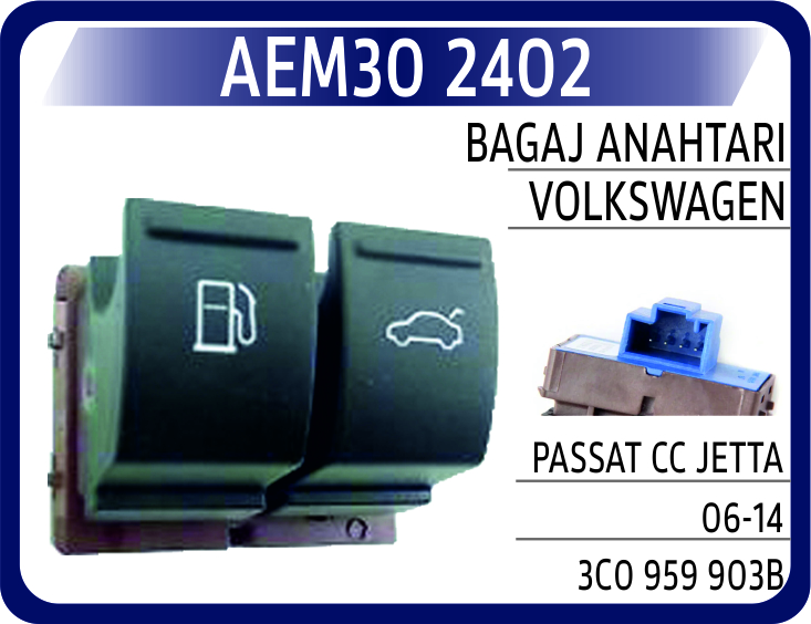 BAGAJ ANAHTARI VW PASSAT /CC /JETTA 06-14