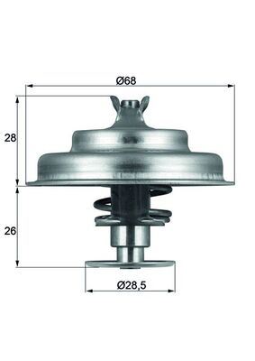 Termostat 80C P205 1.7D-P305 1.9D-P505 2.3D-2.5D-C...