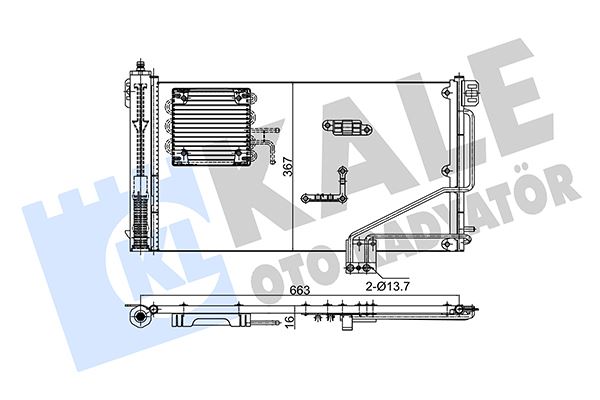 KLIMA RADYATORU MERCEDES W203 CL203 S203 C209 R230
