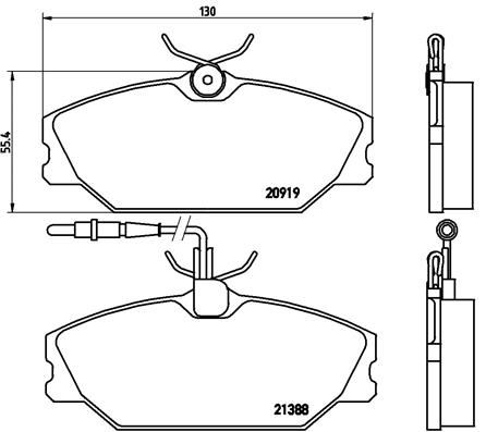 ÖN FREN BALATASI RENAULT LAGUNA 97>01 SAFRANE II 96>02 MEGANE I 97>01 SCENIC MEGANE Scénic 97>02 1.4 1.6 1.8 1.9D 2.0 2.2D