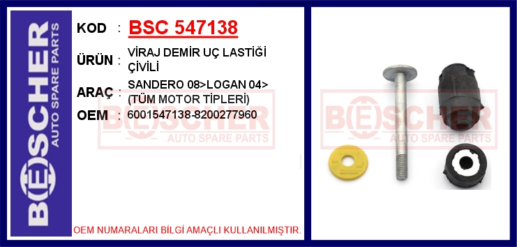 Viraj Demir Uç Lastiği Çivili