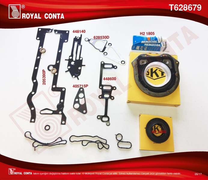 ALT TAKIM CONTA (SKT KEÇELİ) TRANSIT V348 11>14 V363 14 > RANGER 12 > 2.2TDCI 155PS EURO5 A.CEKER