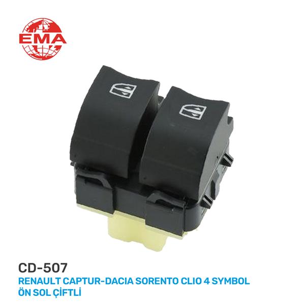 Cam Açma Anahtarı Ön Sol Çiftli Captur-clio 4 Symb...