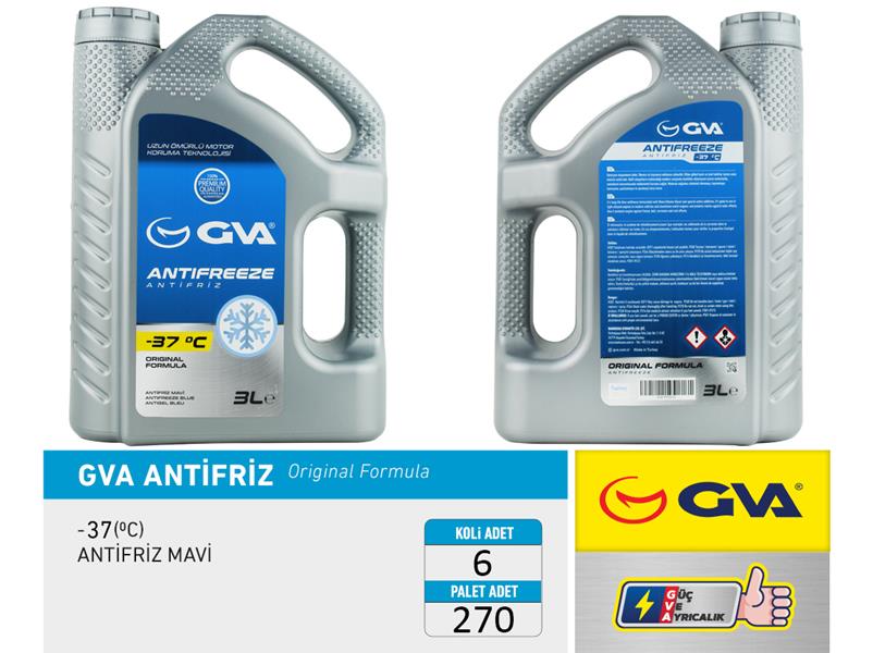 Antifriz 3 Lt -37 C Mavi (Koli 6 Ad)