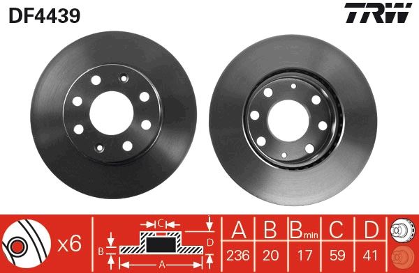 ÖN FREN AYNASI CORSA B-ASTRA F-VECTRA A-ASCONA C-COMBO B(94-01)AVEO-KALOS 03> (236x19.9x4DLxHAVALI ( 90511111-93182291-93281952)