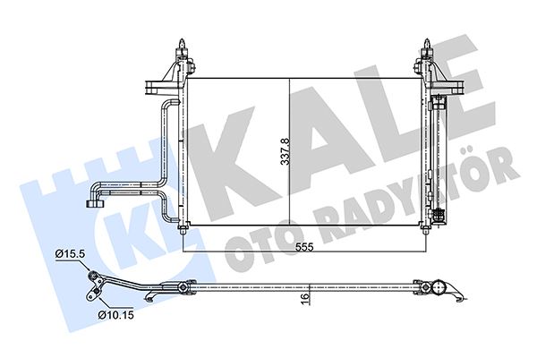 KLİMA RADYATÖRÜ (KONDANSER) FIAT STİLO 01>08 1.2 1.4 1.6 1.9 JTD