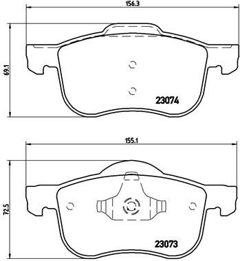 ÖN BALATA VOLVO S60 (00-10) S80 (98-06) V70 (97-07) XC70 (00-07) S70 (97-00)