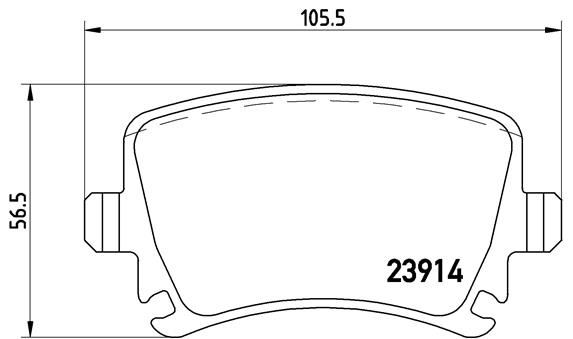 Arka Balata PASSAT-CC-CADDY-GOLF5-GOLF6-JETTA-A3-A...
