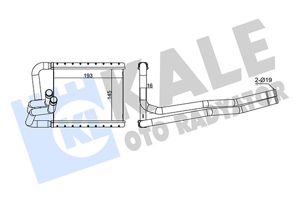 KALORİFER RADYATÖRÜ HYUNDAI i20 1.2L G4LA benzinli 08-14 / 1.4L D4FC CRDi dizel 11-14 - ALEMİNYUM