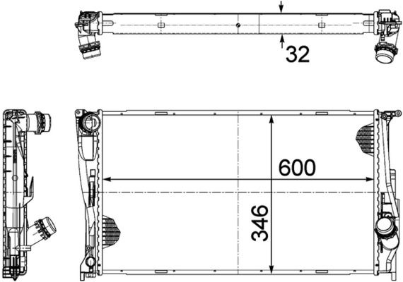 Kühlmittelkühler BMW 3 (E90/91/92/93)