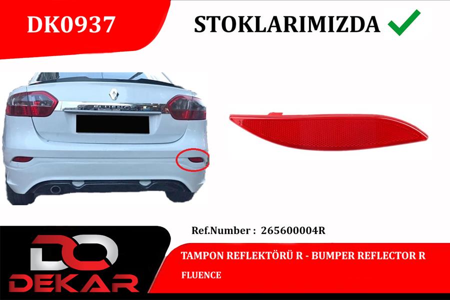 Arka Reflektör Sağ