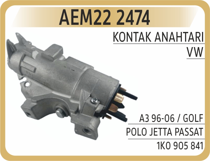 KONTAK ANAHTARI A3 96-06   GOLF POLO JETTA PASSAT