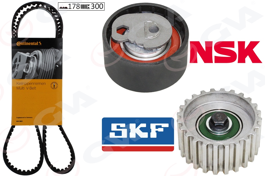 EKSANTRİK GERGİ KİTİ (178x300) DUCATO 2.3D- JTD (06-)-DAILY II-III(02-)(F1AE0481C) CONTINENTAL KAYIŞ