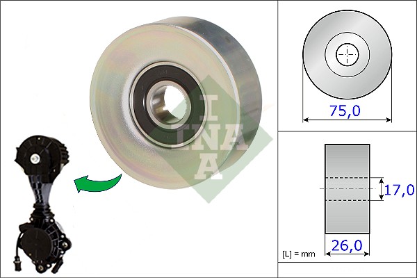 V KAYIS GERGI RULMANI (KÜTÜKSÜZ) P207-P308-P3008-P508-P5008-PARTNER-BERLINGO-C3-C4-C5-DS3-DS4-DS5 1.6 THP VTI BMW F20 F30 MINI R55 R56 R57 R60