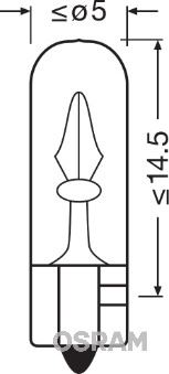 Ampul 12V 1.2W Küçük Dipsiz Gösterge Duysuz (1 adet)