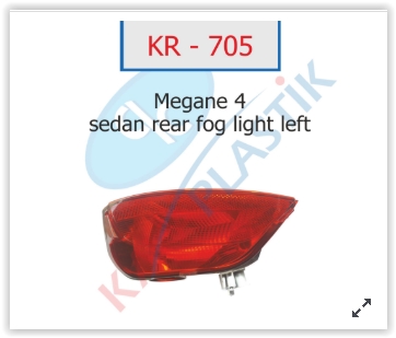 Arka Sis Far Lambası Sol Mgn 4